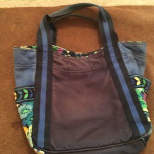 Vera Bradley Midnight Blues Denim Tote Purse Bag